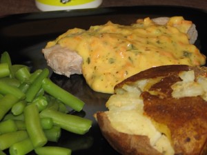 свински пържоли с хрупкави картофи