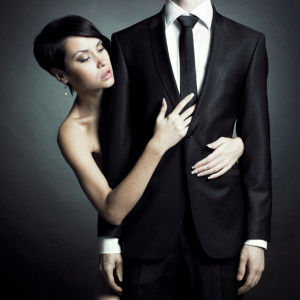 Young elegant couple