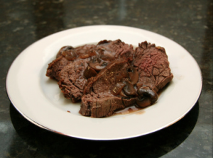 филе във винен сос